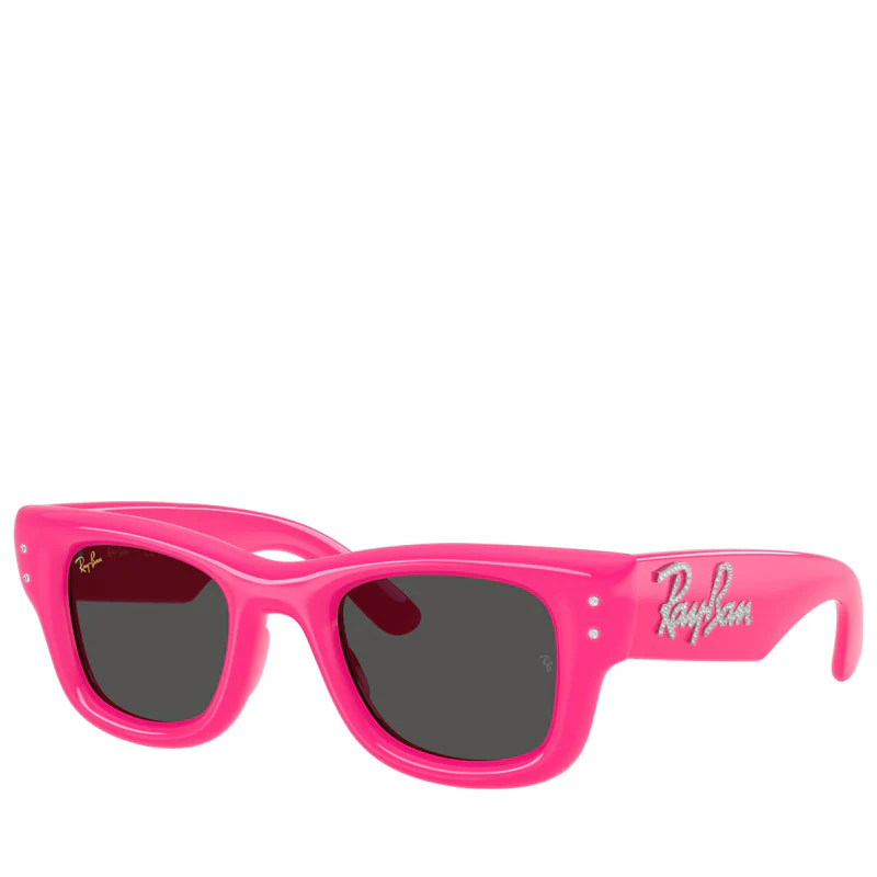 A$AP Rocky x Ray-Ban Wayfarer Puffer Crystal Edition - Polished Pink/Strass - Image 4