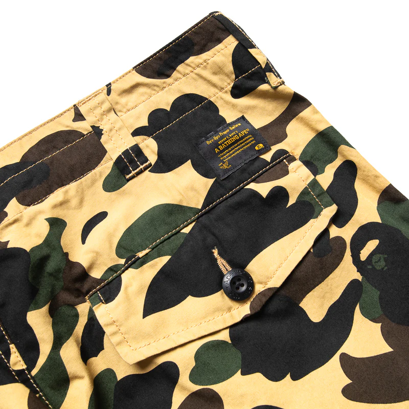 A Bathing Ape 1st Camo 6 Pocket Pants - Yellow - Image 4