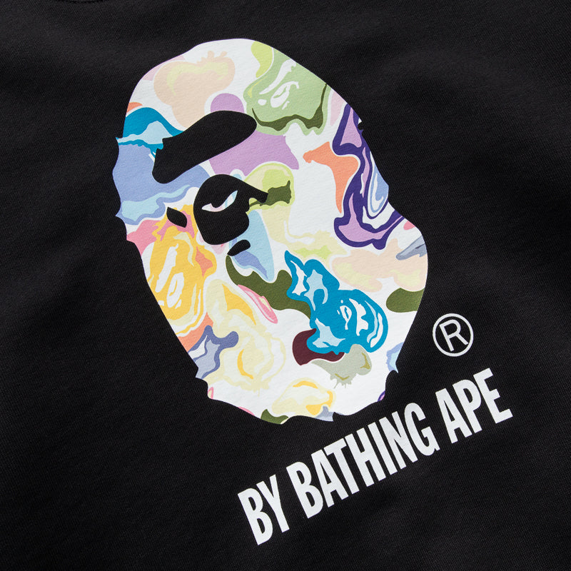 A Bathing Ape Art Camo By Bathing Ape Crewneck - Black - Image 3