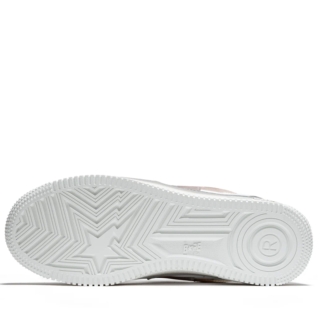 A Bathing Ape Bape Sta #5 M1 - White/Grey - Image 6