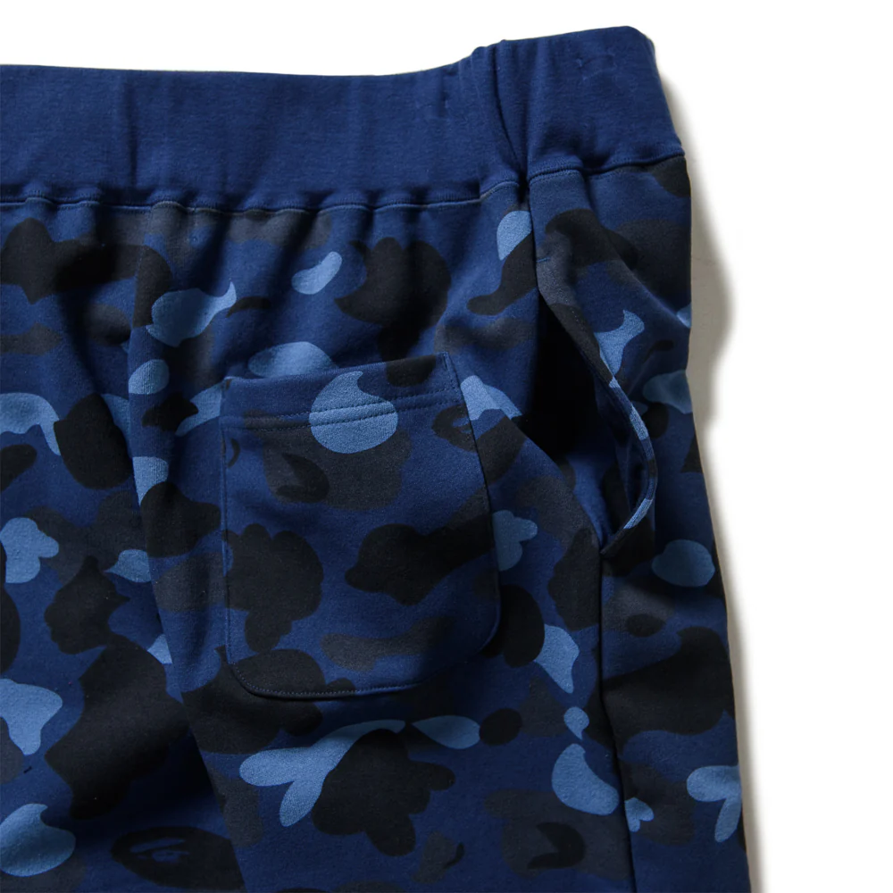 A Bathing Ape Camo Wide Sweatpants - Navy - Image 5