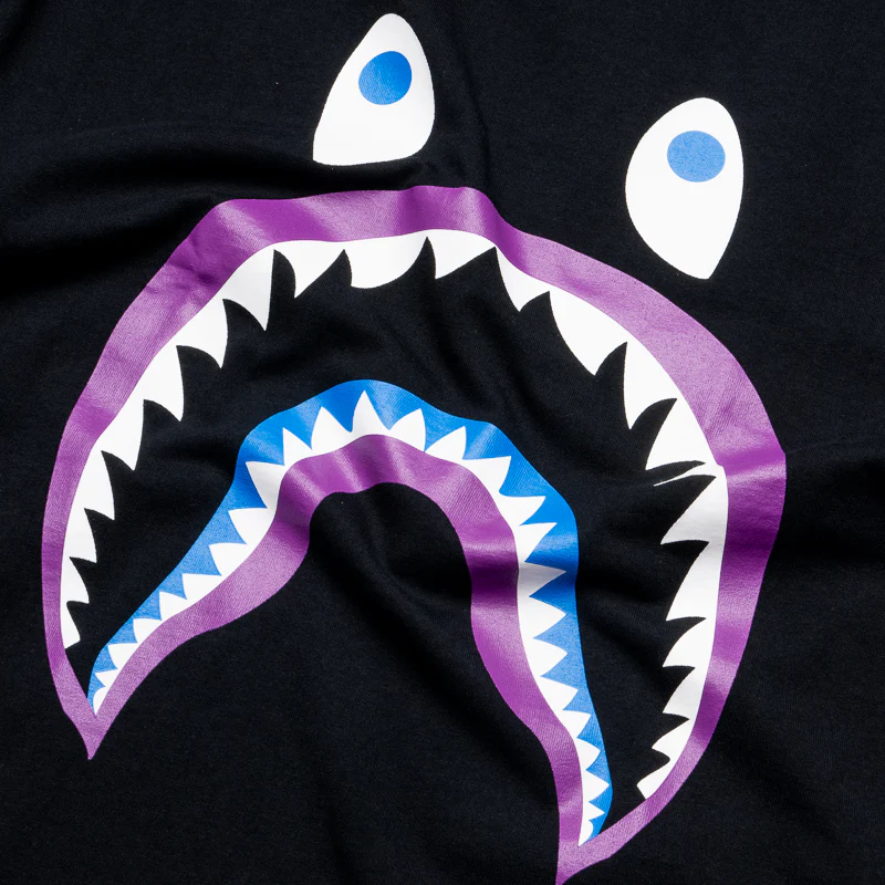 A Bathing Ape Colors Shark PONR Tee - Black - Image 3