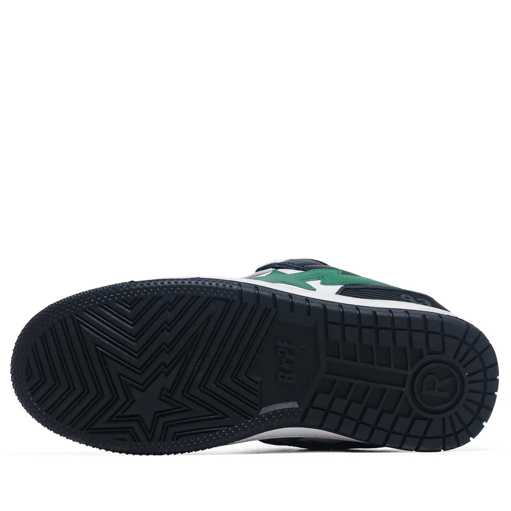 A Bathing Ape New Bape Sk8 Sta #1 M2 - Black/Green - Image 6