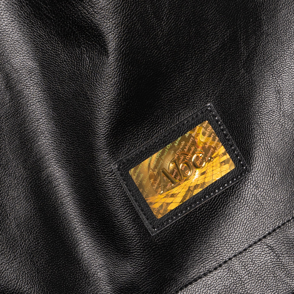 Advisory Board Crystals Faux Leather Shorts - Black - Image 4
