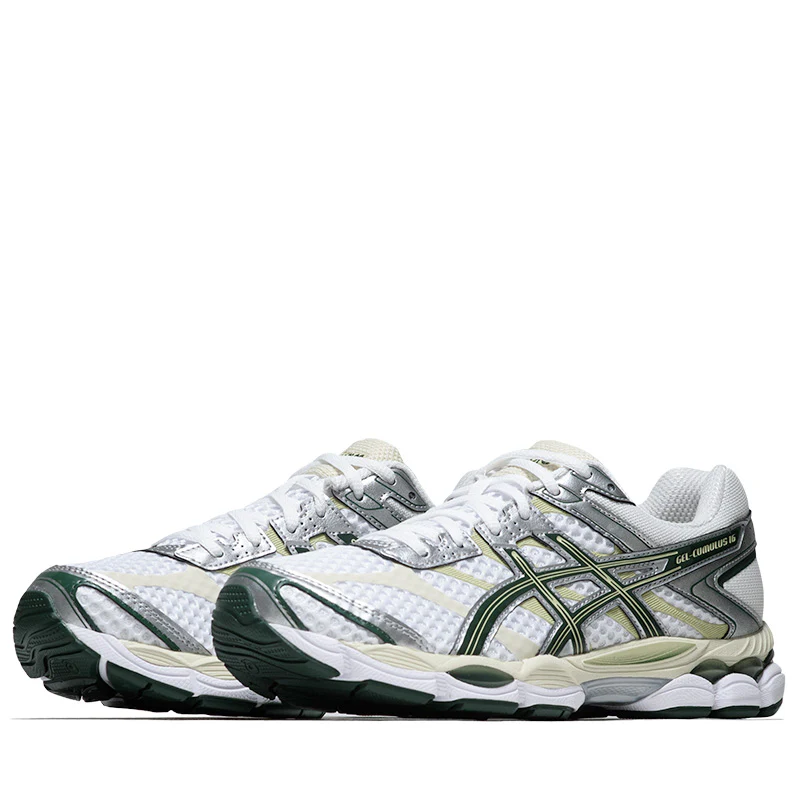 Asics Gel-Cumulus 16 - White/Forest Night - Image 2