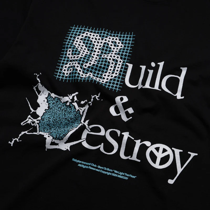 Babylon Build & Destroy Tee - Black - Image 3
