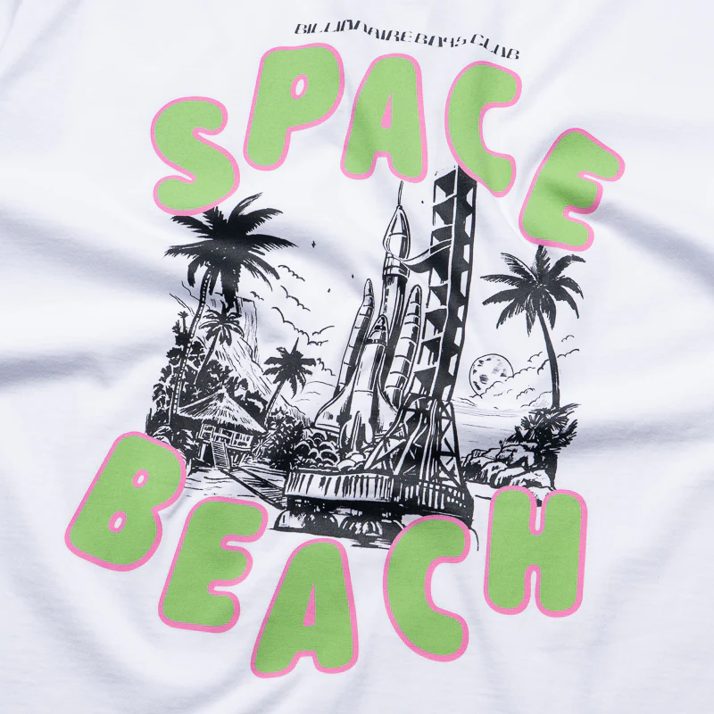 Billionaire Boys Club Space Beach Tee - White - Image 3