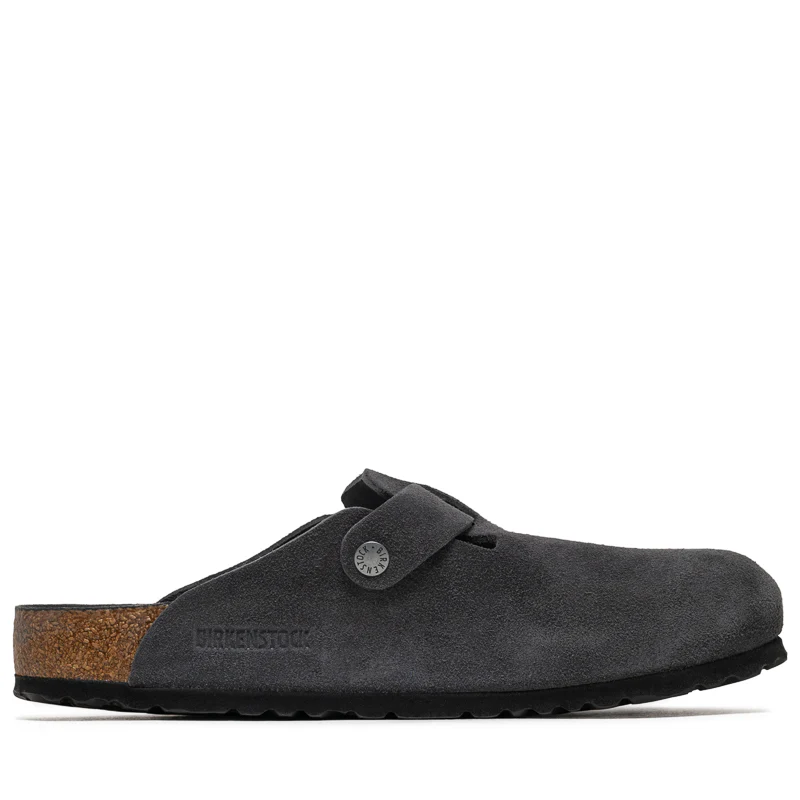 Birkenstock Boston Soft Footbed Suede - Charcoal - Image 3