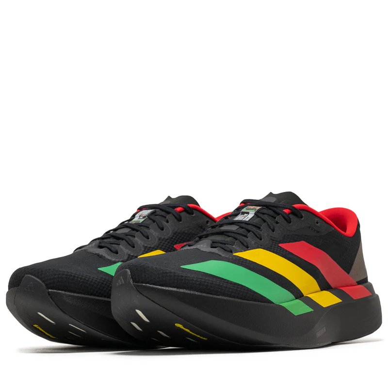 Bob Marley x Adidas Adizero EVO SL Woven - Core Black/Vivid Green - Image 2