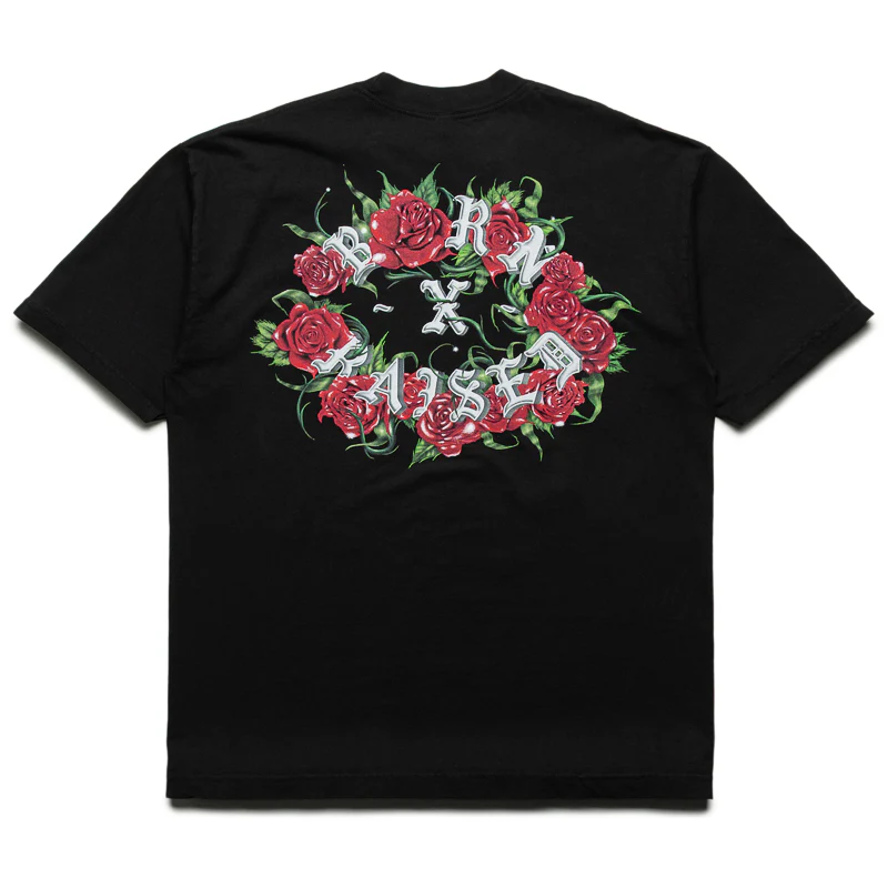 Born x Raised Roses Rocker Tee - Black - Image 2