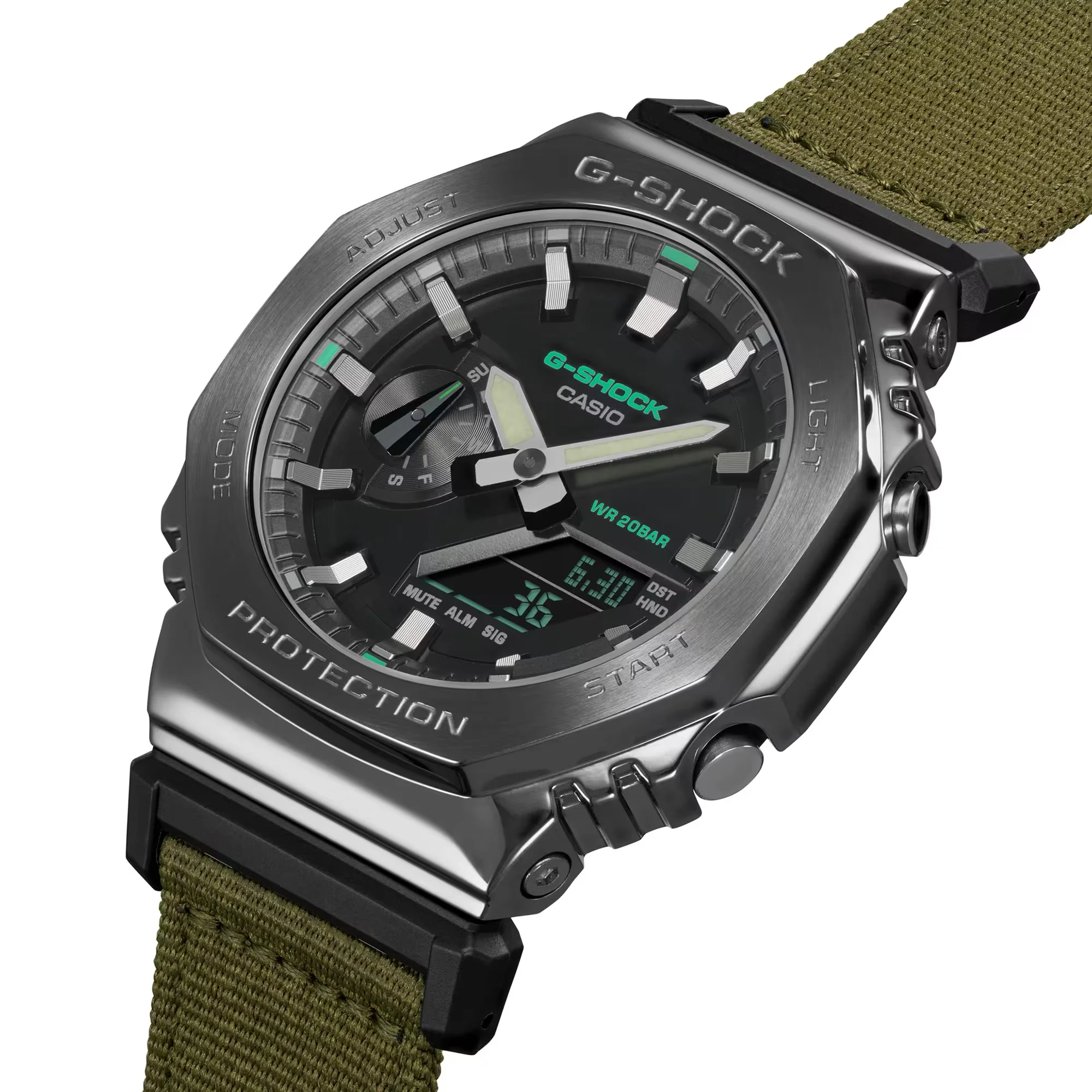Casio G-Shock 2100 Series Analog-Digital Watch - Grey - Image 4
