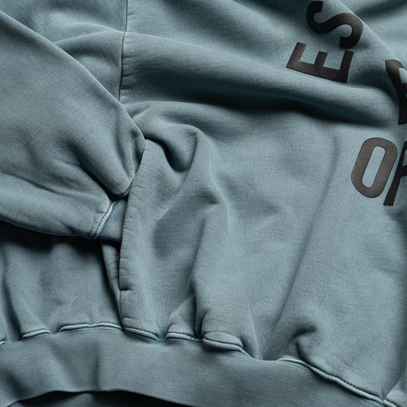 Fear Of God Essentials Campus 90's Hoodie - Faded Coastal - Image 4