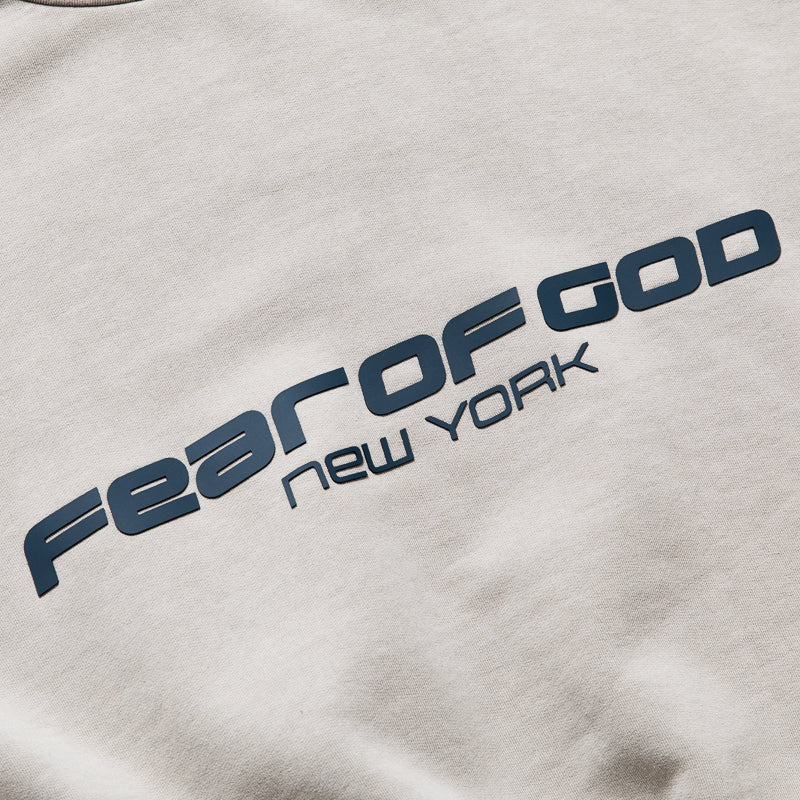 Fear Of God Essentials New York Heavy Fleece Cropped Sweatshirt - Smoke Grey - Image 3