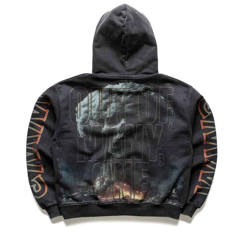 Godspeed New York Code Red Hoodie - Black Wash - Image 2
