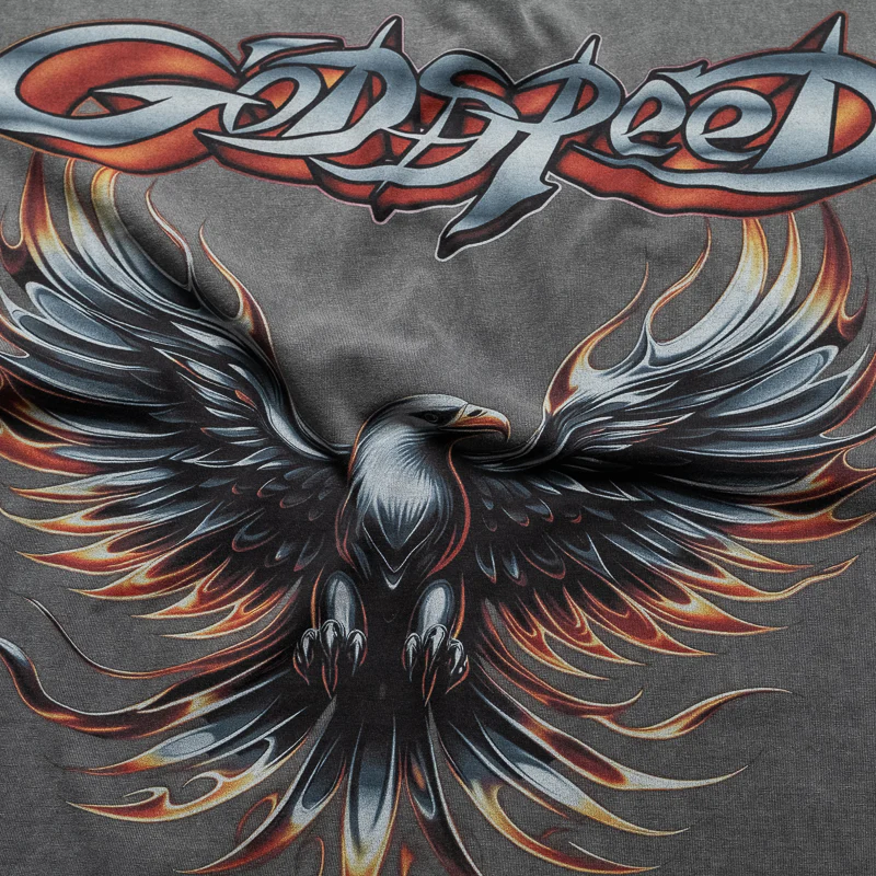 Godspeed New York Eagle Eye Tee - Grey Wash - Image 3