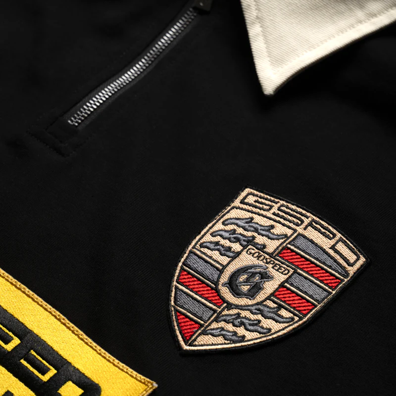 Godspeed New York GRC Quarter Zip Polo - Black - Image 3