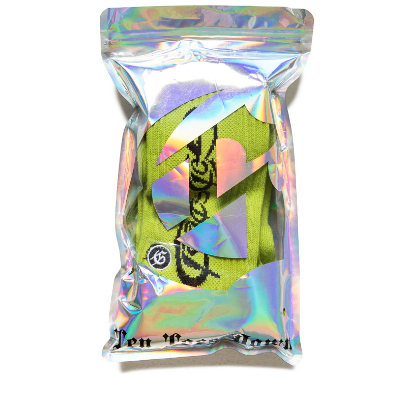 Godspeed New York New Age Logo Socks - Green/Black - Image 2