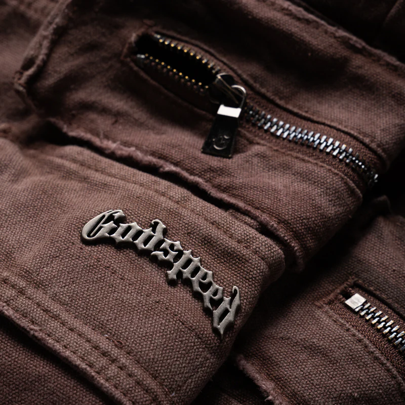 Godspeed New York Skidrow Flared Cargo Pants - Clay - Image 3