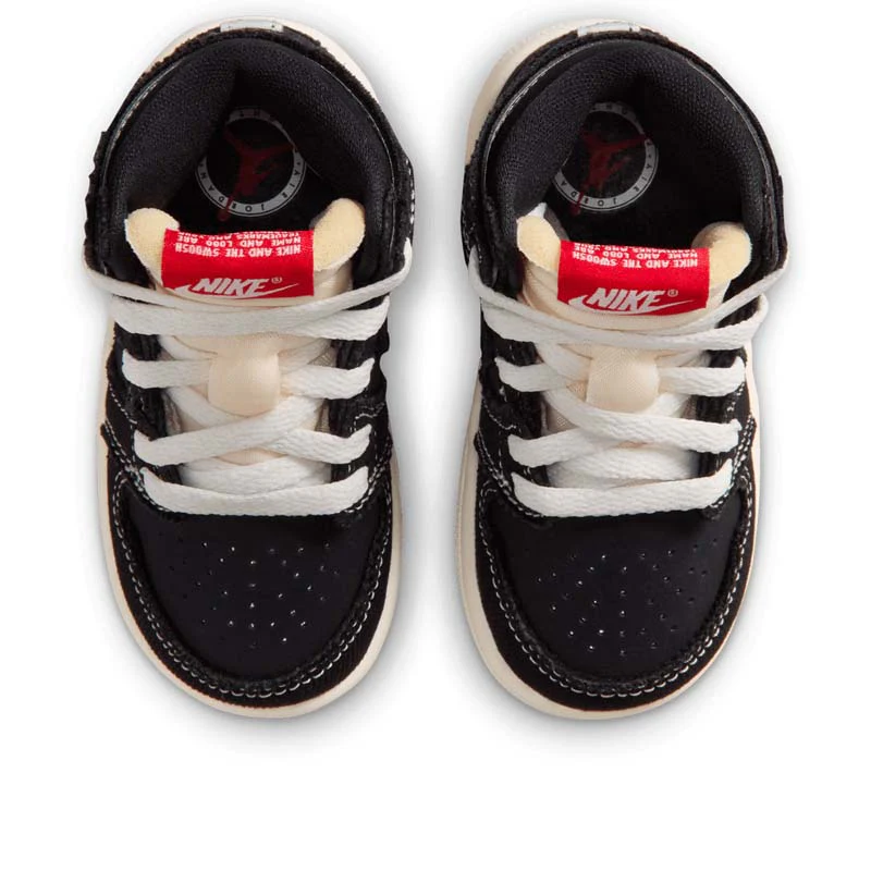 Jordan 1 Retro High OG 'Flight Club' (TD) - Black/Sail - Image 4