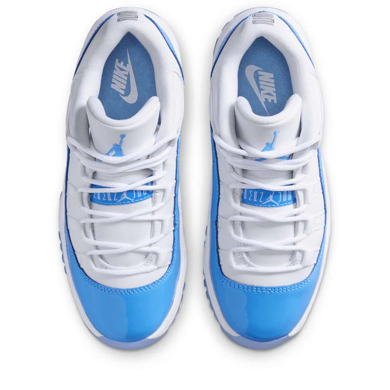 Jordan 11 Retro Low (PS) - White/University Blue - Image 4