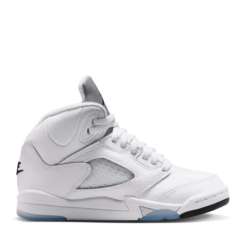 Jordan 5 Retro (PS) - White/Metallic Silver - Image 3