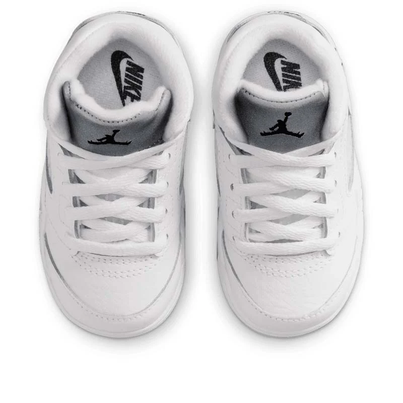 Jordan 5 Retro (TD) - White/Metallic Silver - Image 4