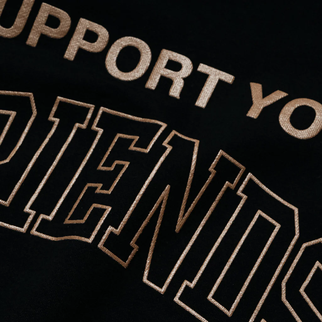 Kid of Immigrants Support Your Friends Sweater - Black - Image 3