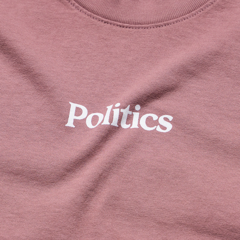 Kids Politics Serif Logo Tee - Mauve - Image 3