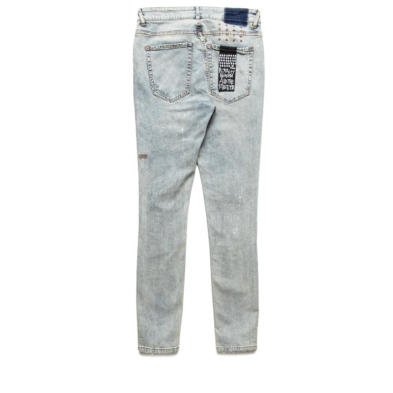 Ksubi Van Winkle Paint Denim Pant - Summer Blue - Image 2