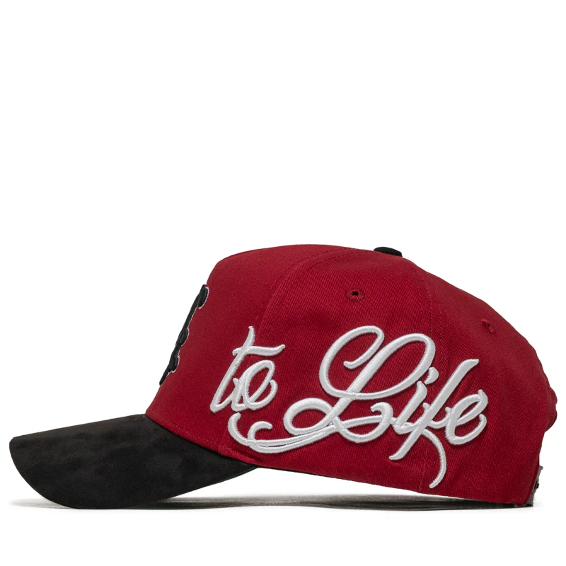 Lifted Anchors Red Diamond Snapback - Red/Black - Image 4