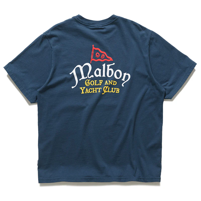 Malbon Golf Bermuda Yacht Club Tee - Navy - Image 2