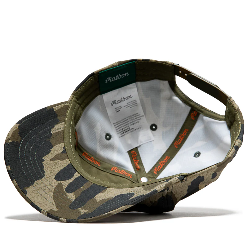 Malbon Golf Tour Divot Snapback - Bark Camo - Image 5