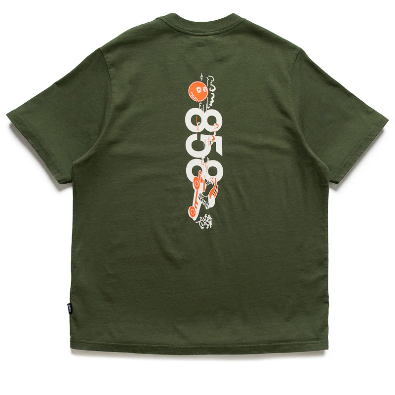 Malbon Golf x Torrey Pines Bermuda 858 Tee - Moss - Image 2
