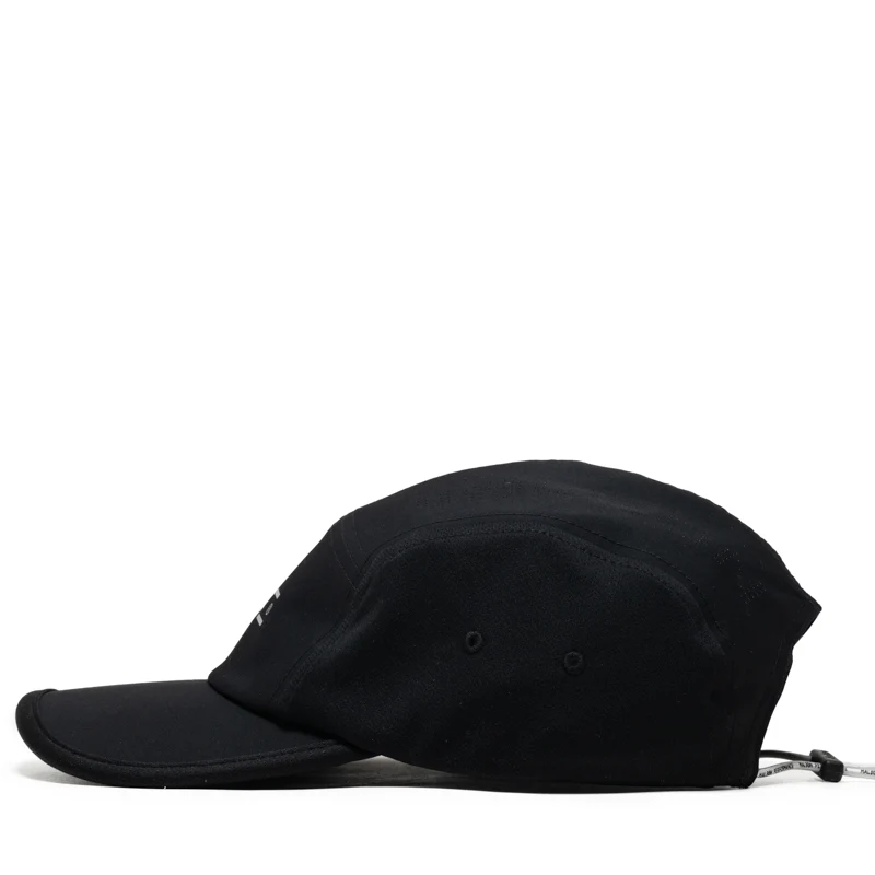 Malbon Run Club MRC 5 Panel Camper Hat - Jet Black - Image 4