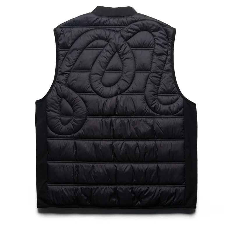 Malbon Run Club MRC Padded Vest - Jet Black - Image 2