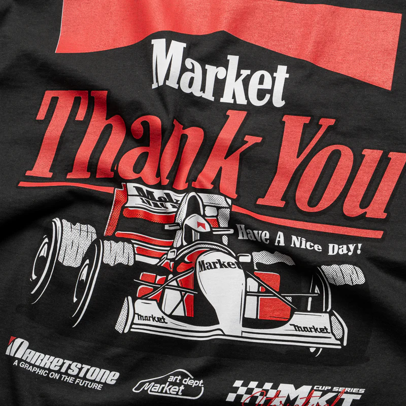 Market Have A Nice Race Tee - Washed Black - Image 3