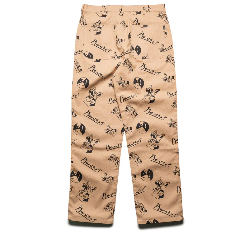 Market Smiley Cubism Work Pants - Khaki - Image 2