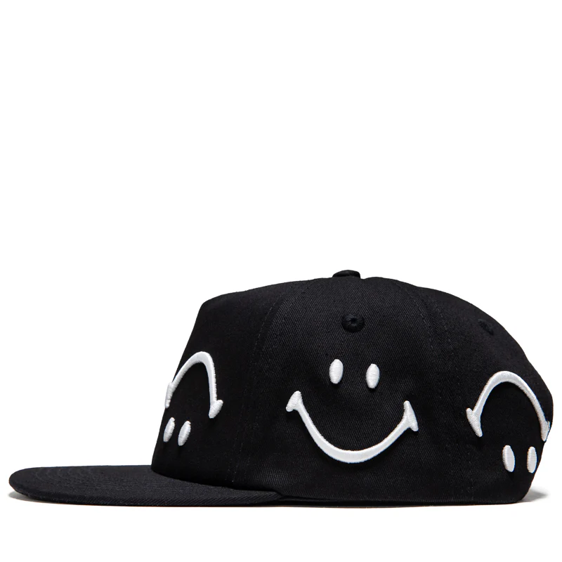 Market Smiley Face Snapback - Jet Black - Image 4