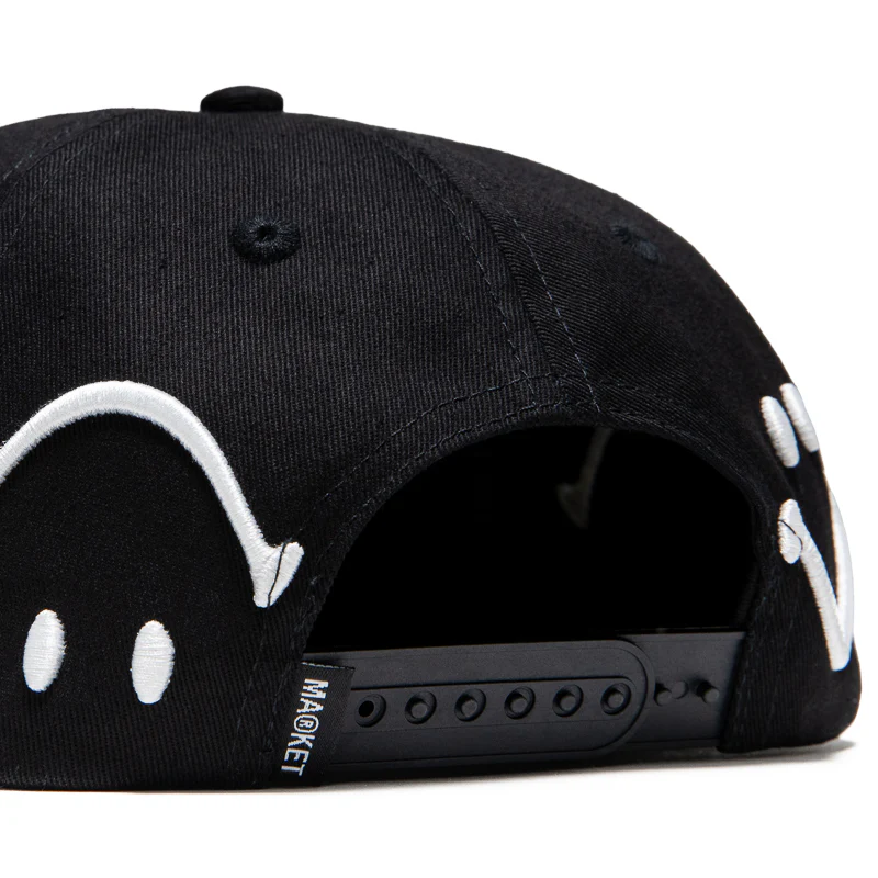 Market Smiley Face Snapback - Jet Black - Image 7