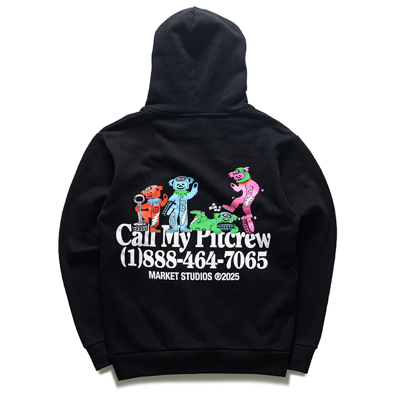 Market x Grateful Dead Call My Pitcrew Hoodie - Black - Image 2