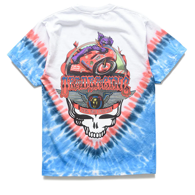 Market x Grateful Dead Tie Dye Tee - White/Blue - Image 2