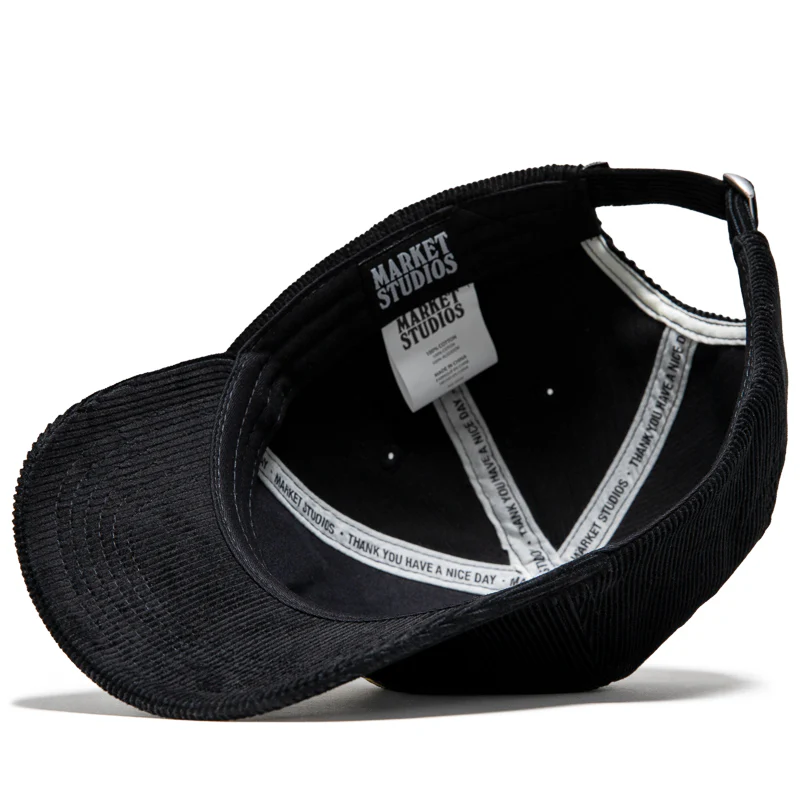 Market Yellow Panther Dad Hat - Jet Black - Image 5