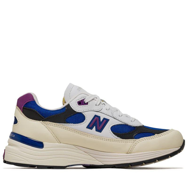 New Balance Made in USA 992 - White/Team Royal - Image 3
