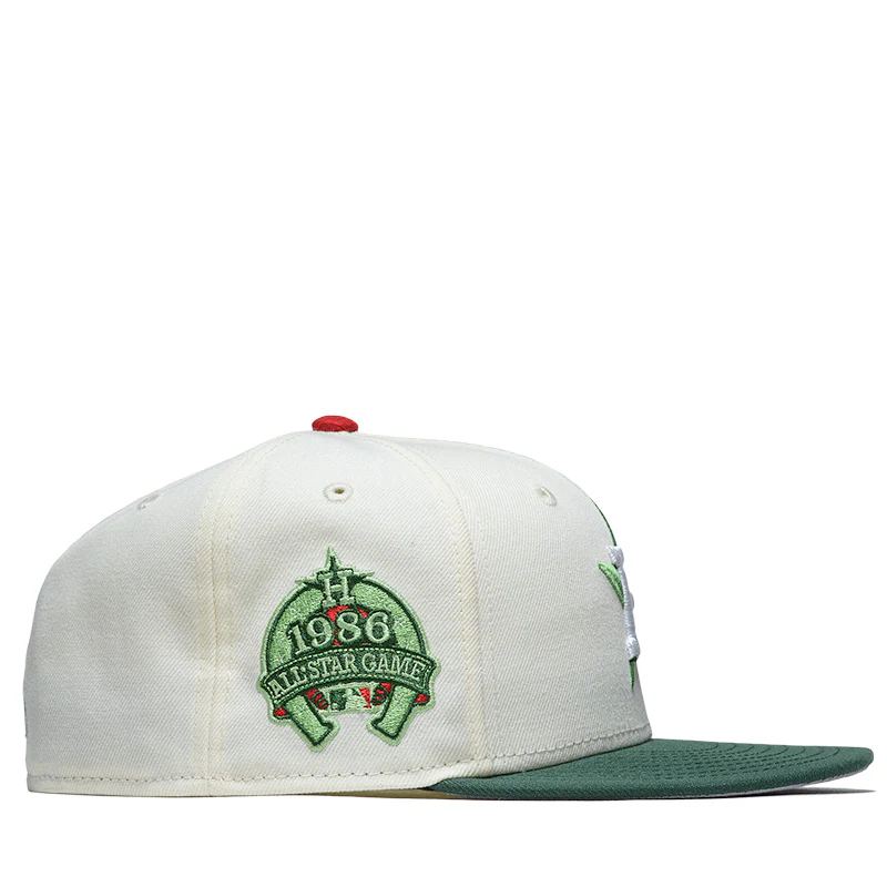 New Era x Politics Houston Astros 59FIFTY Fitted - Chrome/Mountain Pine - Image 2