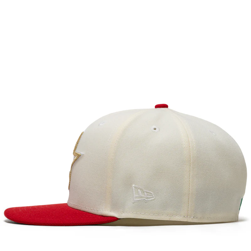 New Era x Politics Houston Astros 59FIFTY Fitted - Chrome/Scarlet - Image 4