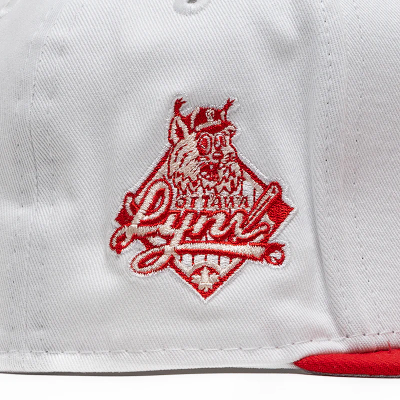 New Era x Politics Ottawa Lynx 59FIFTY Fitted Hat - White/Red - Image 8