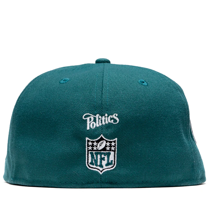 New Era x Politics Philadelphia Eagles 59FIFTY Fitted - Pine Green - Image 3
