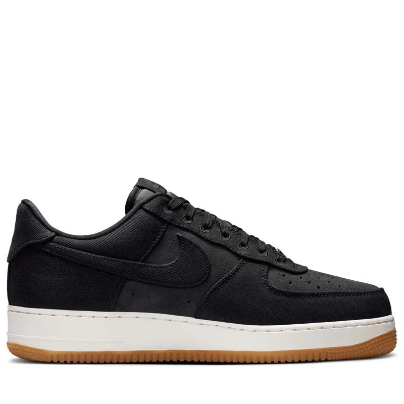 Nike Air Force 1 '07 LV8 'Denim' - Black/Dark Smoke Grey - Image 3