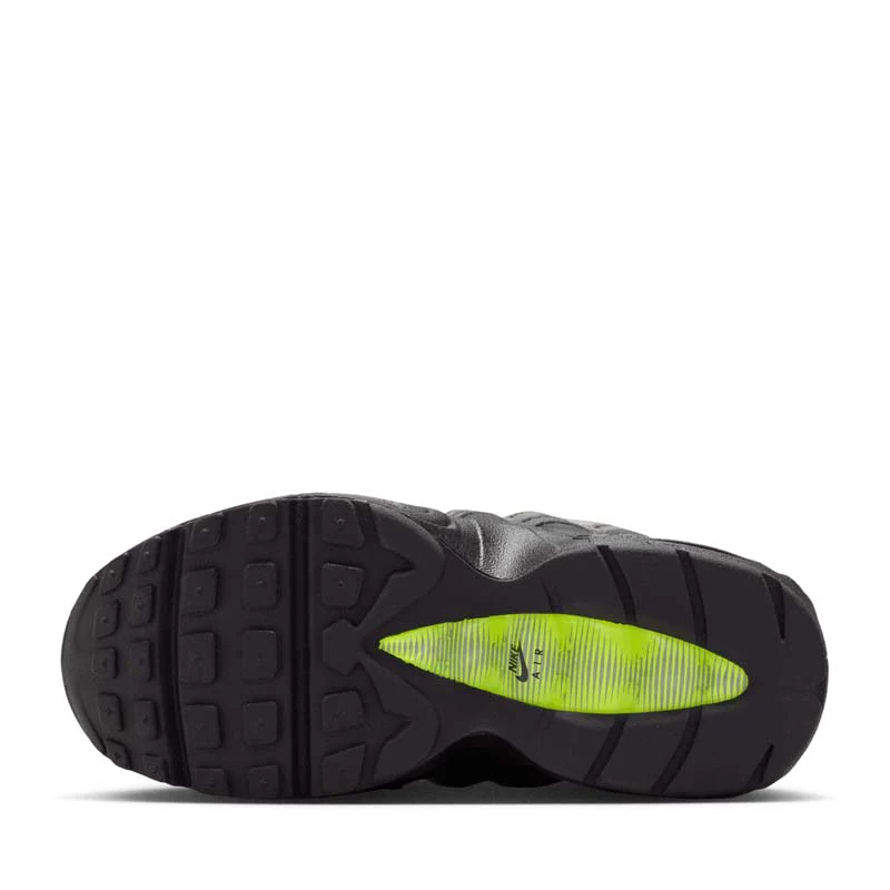 Nike Air Max 95 (PS) - Black/Neon Yellow - Image 6