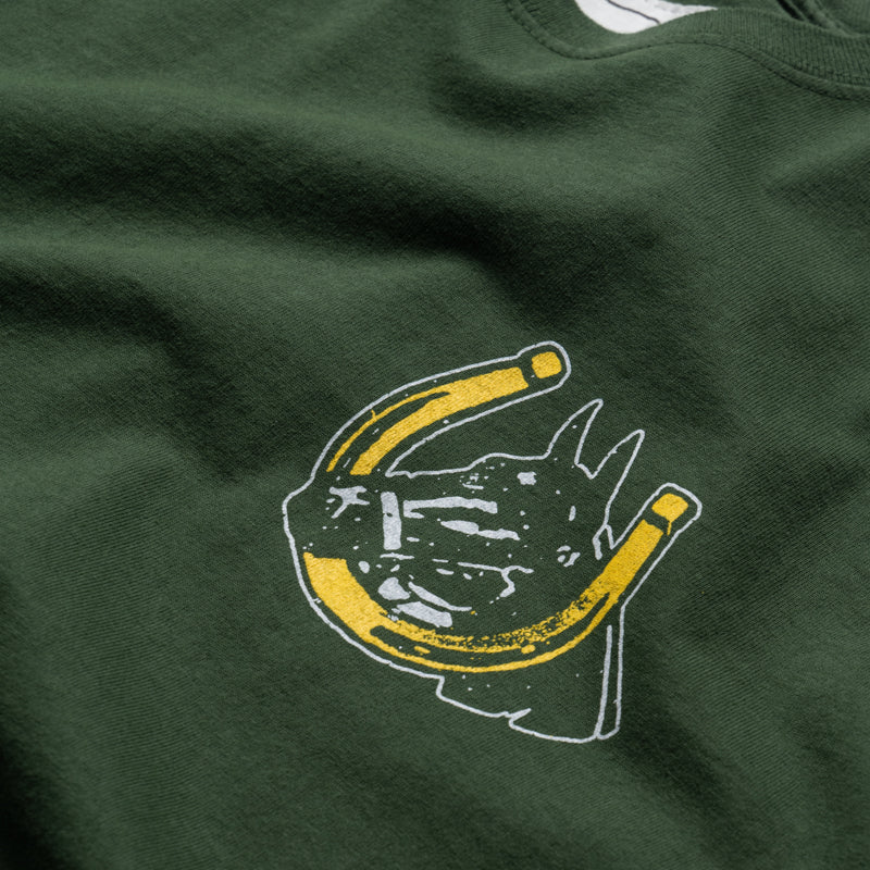One Of These Days Valley Riders Tee - Sun Faded Washed Forest Green - Image 3